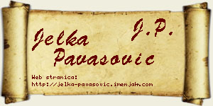 Jelka Pavasović vizit kartica
